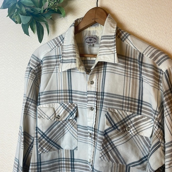 Don Douglass Other - Vintage 80’s Korea Acrylic Plaid Button Up Shirt Don Douglass Retro Mens XL